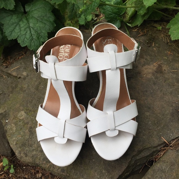 FRANCO SARTO | cork platform sandals - Picture 1 of 8